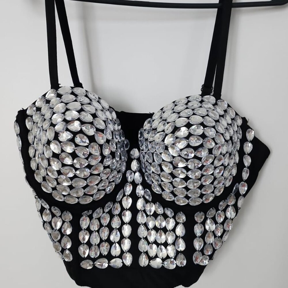 Bejeweled Corset Top